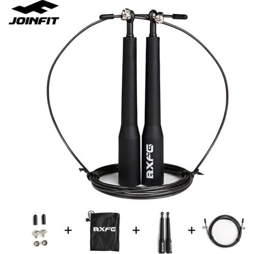 JOINFIT Crossfit Fitness Jump rope Professional Skipping Rope Workout Training With Carrying Bag Spare Cable