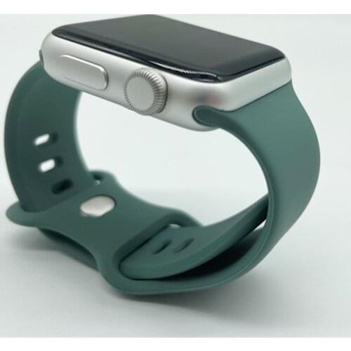 Sport Silicone Watchbands For Apple Watch 6 Band SE Strap 44mm 40mm iWatch Series 5 4 Bracelet For Applewatch 3 42mm 38mm Straps