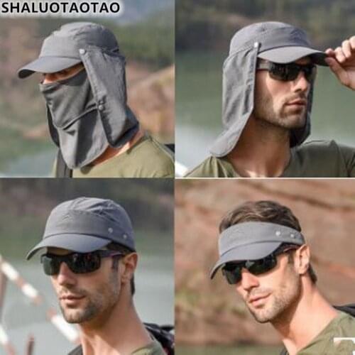 SHALUOTAOTAO Fashion New Summer Womens Baseball Cap Outdoor Fishing Sun Protection Adjustable Size Mens Quick-Drying Caps