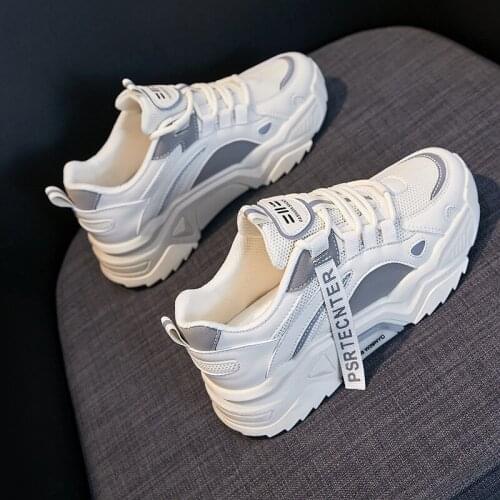 The new spring 2021 fashion womens shoes sneakers show high running shoes platform comfortable breathable trend