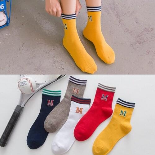 Womens middle tube socks lovely college fashion department socks