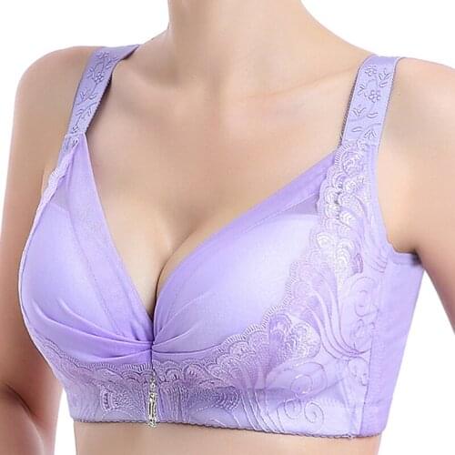 Sanderala Sexy Push Up Bra Lace Plus Size Bralette Lingerie Women Brassiere Female Seamless Lingerie D -E Cup Wireless Underwear