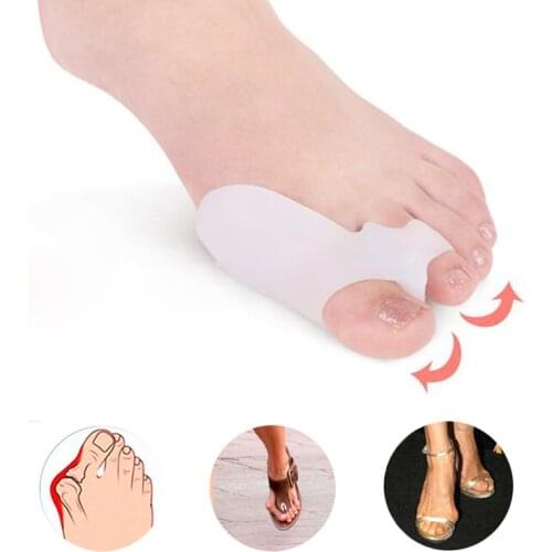 1-4Pair Hallux Valgus Straightener Thumb Bunion Pain Relief Corrector Feet Care Tools Silicone Gel Toe Separators Orthopedic