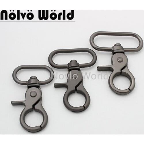 10-50pcs 3 size 25mm 32mm 38mm trigger snap hook clasp metal clip swivel dog leash hardware Bags Long Strap Clasps