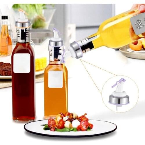 2Pcs Leak-proof Nozzle Clean Reusable Orange Oil Bottle Stopper Nozzle Sprayer for Oils