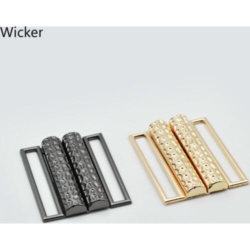 50 Mm Rectangle Metal Combined Fastener Buckle Button for Windbreaker Down Jacket Leather Work Waist Belt Clip Hook Buckle 2 Pcs