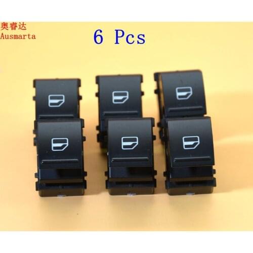 6 Pcs Power Window Switch Fensterheberschalter For GOLF MK5 PASSAT CC 7L6959855B 7L6 959 855 B