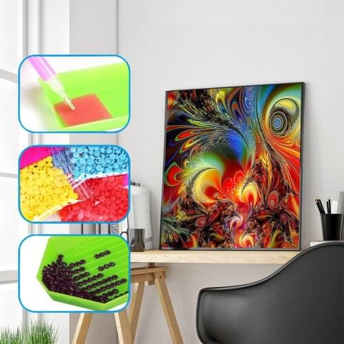 Diamond Painting Colorful Scenery 5D DIY Picture Mosaic Full Square Drill Diamond Embroidery Decoration Home Gift
