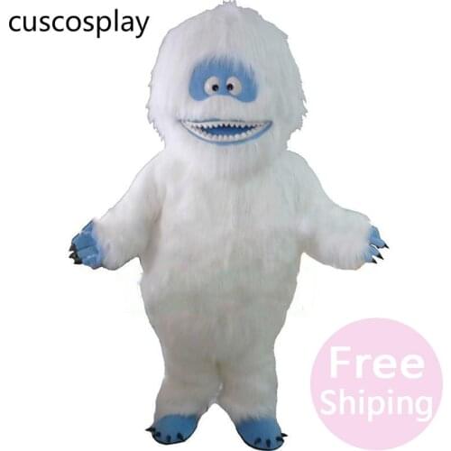 Anime Cartoon Yeti Abominable Snowman Mascot Costume Fancy Dress For Role Play Free Shipping