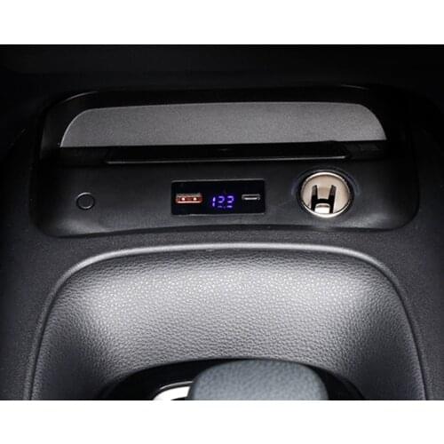 15w car wireless charger fast phone charger charging plate phone holder for Toyota Corolla Levin 2019 2020 accessories