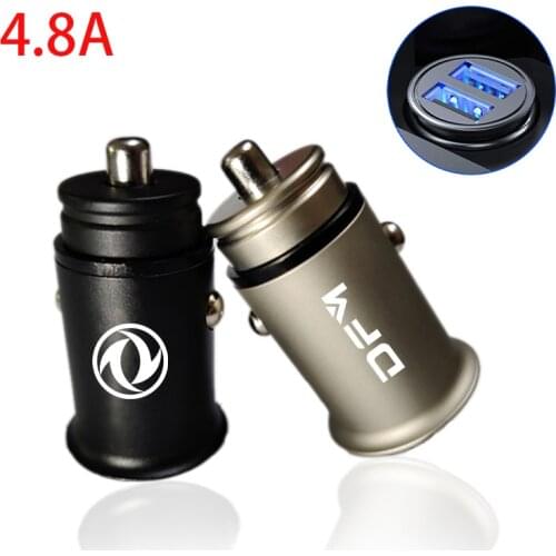 4.8A Metal Dual USB Phone Charger Car Charger Mobile Phone Adapter For DFMC Sokon Joyear Glory Aeolus AX3 AX4 AX5 U-Vane Venucia