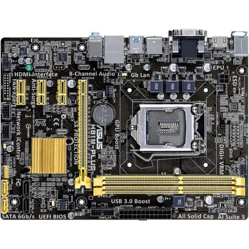 Asus H81M-PLUS Desktop Motherboard H81 Socket LGA 1150 i3 i5 i7 DDR3 16G Micro-ATX mainboard