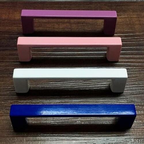 76mm clourful furniture decoration handles 3" white black blue yellow dresser wardrobe door handles pink purple gray drawer pull