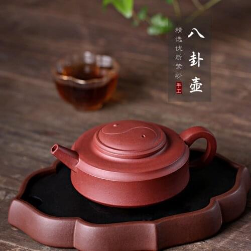 Clay Purple Clay Pure Handmade Pot Bagua Pot Teaware Gift Box One Substitute Locomotive Pot Factory Direct Selling