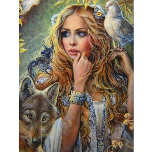 Beauty Beast Diamond Painting Woman Diamand Paint Mosaic Embroidery Rhinestone Picture Wall Stickers Canvas Hobby Diamond Dot