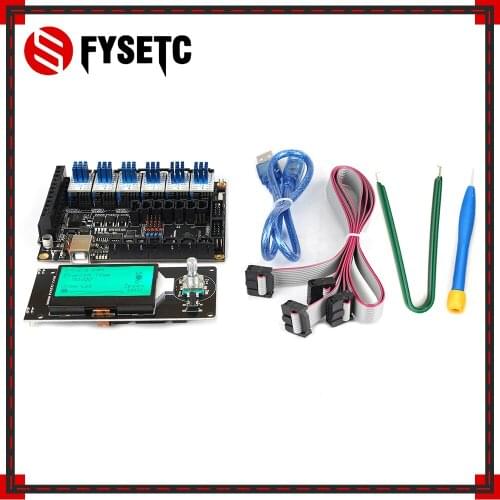 FYSETC F6 V1.3 ALL-in-one Mainboard + MINI12864 LCD Display mini 12864 + 6pcs TMC2208 V1.2 Stepper Motor Driver For UART