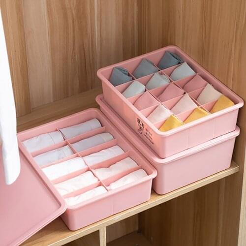 Multi-Size Combined Storage Box Underwear Storage Box Socks Storage Box Underwear Storage Box Drawer Divider PP Material