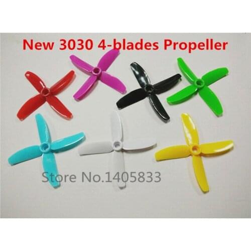 New 3030 4-blades Propeller The "Indestructible" Props For Mini FPV QAV 110 130 140 150 160 180 Quadcopter Frame