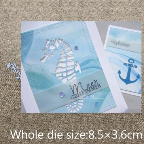 New Design Craft Metal Cutting Die die cuts Hippocampus decoration scrapbook Album Paper Card Craft Embossing die cuts
