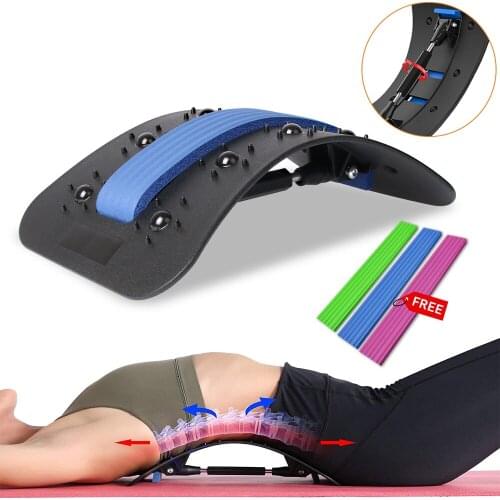 Upgrade Magnetic Back Stretcher Corrector Shiatsu Neck Massager Apparatus Cervical Pillow Lumbar Spine Support dorsal stretcher