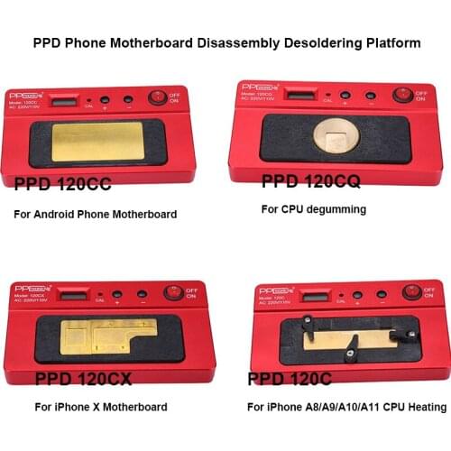 PPD 120C/120CC/120CQ/120CX Intelligent Demolition Desoldering Platform Heating Plate For iPhone Android Motherboard Disassembly