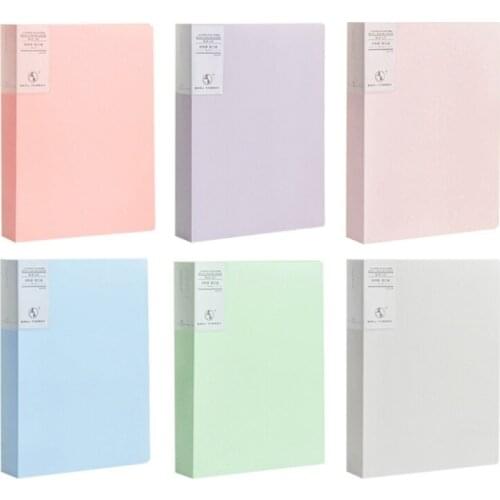 A4 Display Book 20/40/80/100 Pages Transparent Insert File Folder Document Storage Bag Office School Supplies