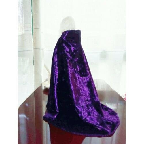 1:6 Scale Purple Long cloak Coat For 12" Male Female Figure Body