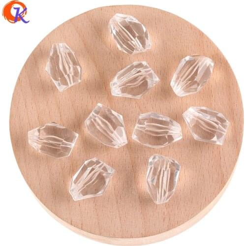 Cordial Design 12x21mm 230Pcs Acrylic Beads/Earring Findings/Hand Made/Irregular Shape/Clear Bead/DIY Making/Jewelry Accessories