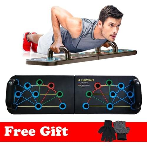 16 in 1 Push Up Rack Board Multi-Function Fitness Push Up Stand BodyBuilding Muscle Abdominal Training Exercise Equipment
