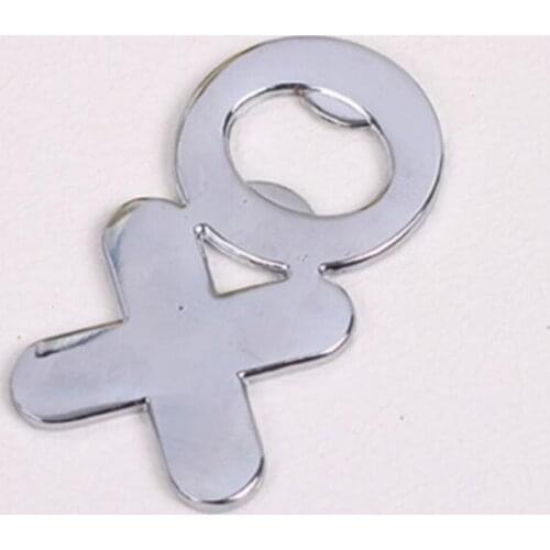 Wedding favor and giveaways for guest - "Hugs & Kisses from Mr. & Mrs"Chrome XO Bottle Opener LX7885