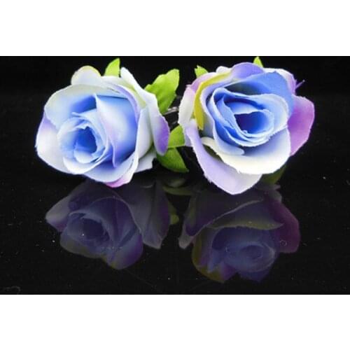 30 Pcs New Fabirc Rose Flower Wedding Bridal Prom Women Hair Pins Hair Clips Hair Accessory Party Woman Flower Hair Fascinator