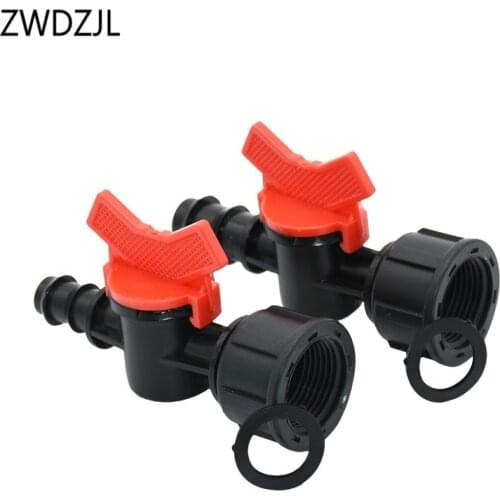 Female thread G3/4 to the 16mm 20mm hose irrigation valve Garden tap 5/8 1/2 inch hose Mini Valve waterstop connectors 1PCS