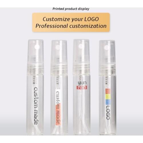 100pieces/Lot 5Ml 10ML Portable Fine Fog Glass Perfume Bottle With Atomizer Empty Cosmetic Containers Free Custom Print Logo