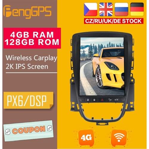 4+128G GPS Navigation For Opel Astra J 2009-2016 Car Stereo Radio IPS Touchscreen Multimedia Headunit DVD Player DSP Mirrorlink