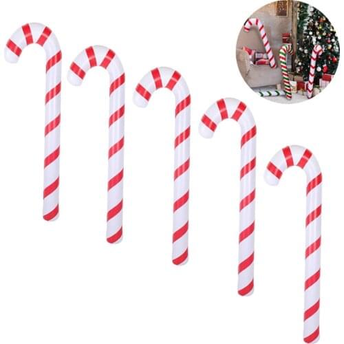 90cm Inflatable Christmas Candy Canes Household Lollipop Balloon Merry Christmas Decoration Home Xmas Party Ornaments Kids Toy