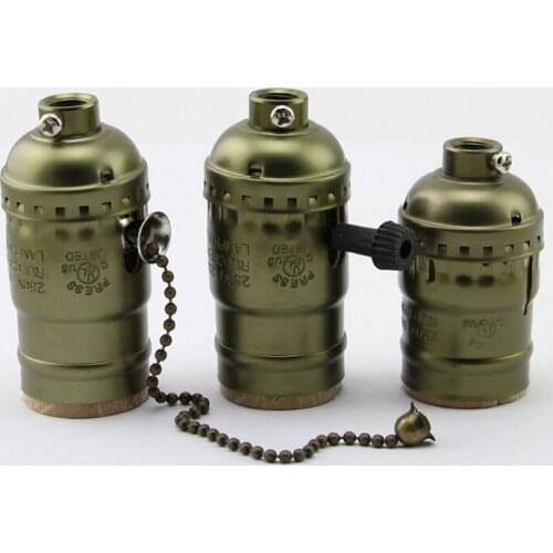 Aluminum E26/E27 Lamp Accessories Socket Holder Vintage Antique Edison Bulb