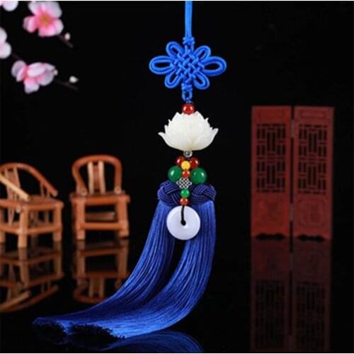 Car good luck and even lotus car pendant New fashion car interior decoration supplies ornaments rearview mirror pend