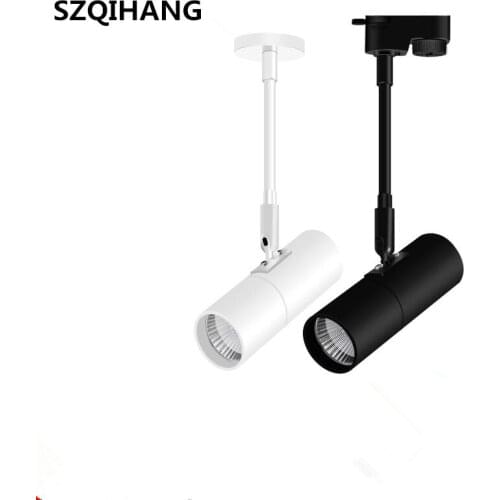 White shell/Black shell COB 20W Led Track light aluminum Ceiling Rail Track lighting Spot Rail Spotlights AC85-265V