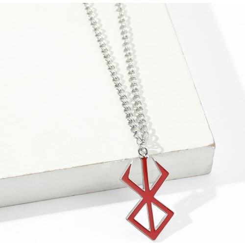 Berserk Symbol Necklace The Mad Warrior of Norse Viking mythology Keyring Pendant fashion Jewelry