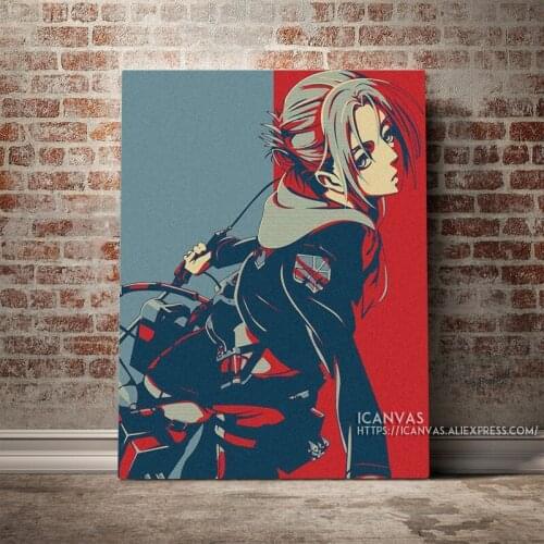 Shingeki No Kyojin Annie hopestyle Decoration Prints Home Decor Canvas Living Kids Room Bedroom Painting Wall Art Studio Poster