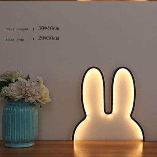 Nordic Childrens Decorative Creative LED Rabbit Creative Small Night Light