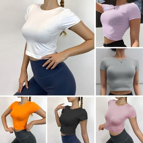 Summer Fashion Running Shirts Womens T-Shirt Comfortable O-Neck Casual Short Sleeves Workout Tops Runng T-Shirt Streetwear