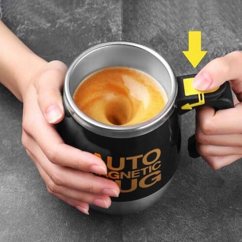 Creative USB Rechargeable Automatic Self Stirring Magnetic Mug 304 Stainless Steel Smart Coffee Milk Mixing Cup Blender New