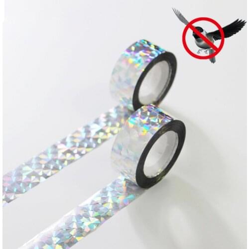 Anti Bird Ribbon Eco-friendly Anti-fade PET Bird Repellent Scare Tape Supplies for Home Bird Scare Ribbon Bird Repellent Scare T