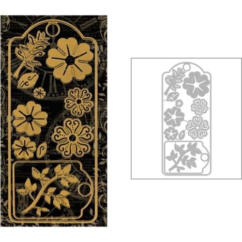 2020 Hot New Branch Flower Leaf Snowflake Bookmark and Tag Metal Cutting Dies For Scrapbooking Foil Card Paper Making no stamps