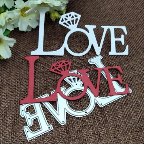 Love Metal Cutting Dies Stencils For DIY Scrapbooking Decorative Embossing Handcraft Die Cutting Template