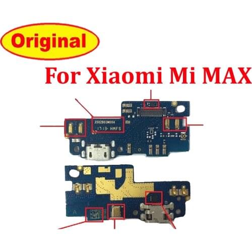 Original For Xiaomi Mi Max Charging Port Charger Board Dork Connector USB Plug PCB Ribbon Flex Cable For Mi Max Spare Parts