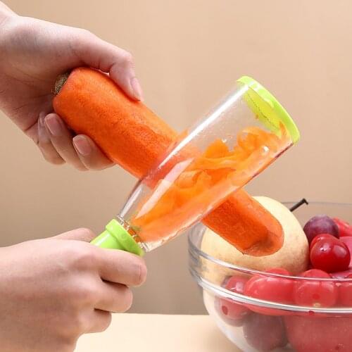 Peeler with Peel Box Paring Knife Potato Peeler Household Stainless Steel Peeler Peel the Vegetables Kitchen Tool Accessories