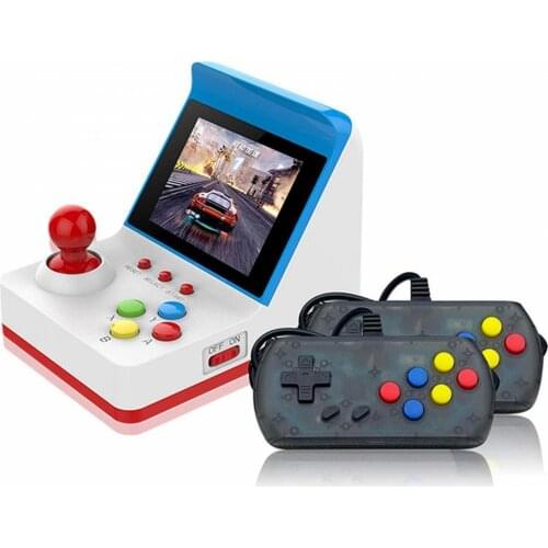 Handheld Game Console with Double Handle HD Screen Video Two Players Kids Gift Durable Easy to Play Portable Game Console