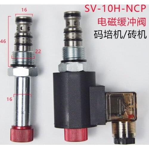 Threaded Cartridge Solenoid Buffer Valve SV-10H-NCP Code Training Machine Brick Machine